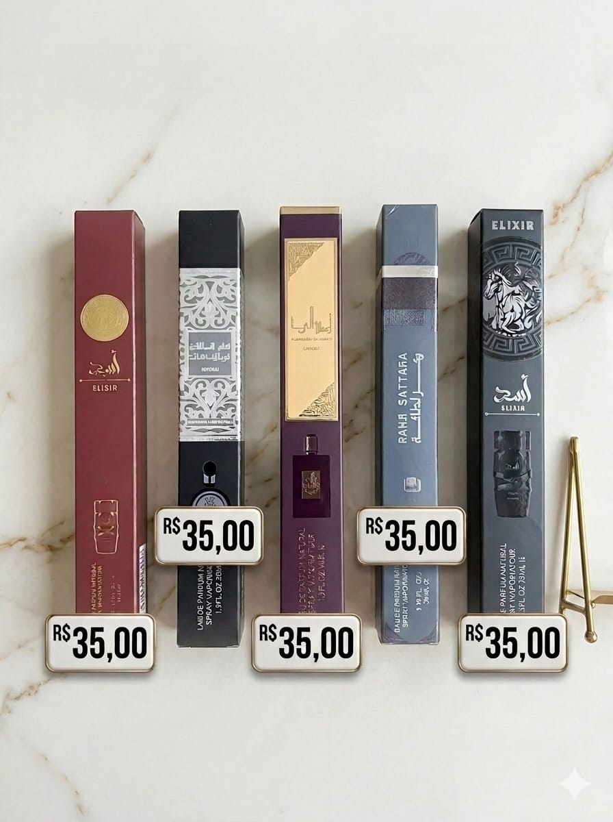 Perfumes Árabes em Caixa